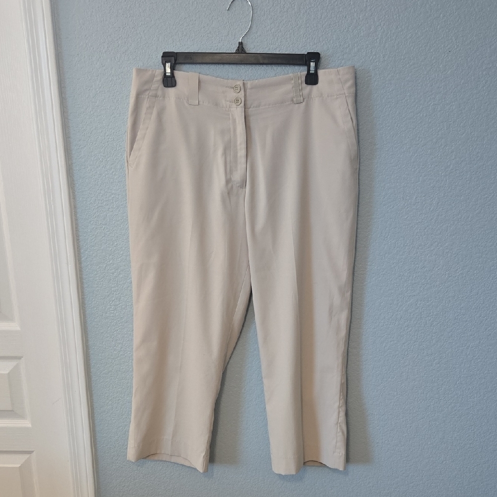 Beige Women's Straight-Leg Pants